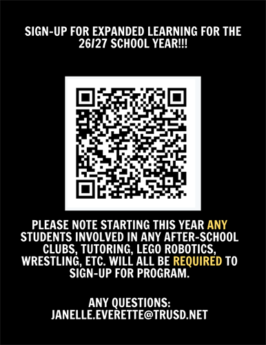 QR code for joining after school program